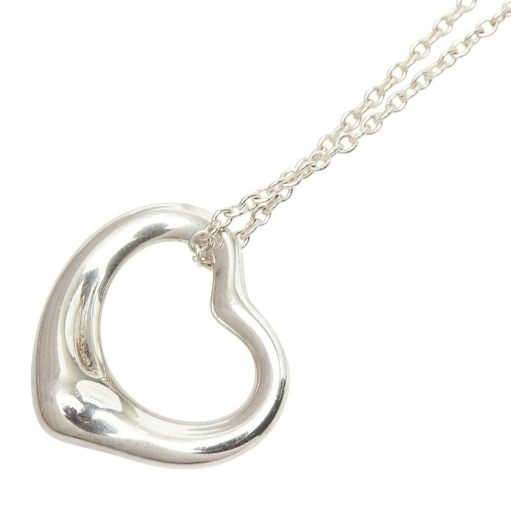 Tiffany Co Elsa Peretti Open Heart Necklace Sterling Silver